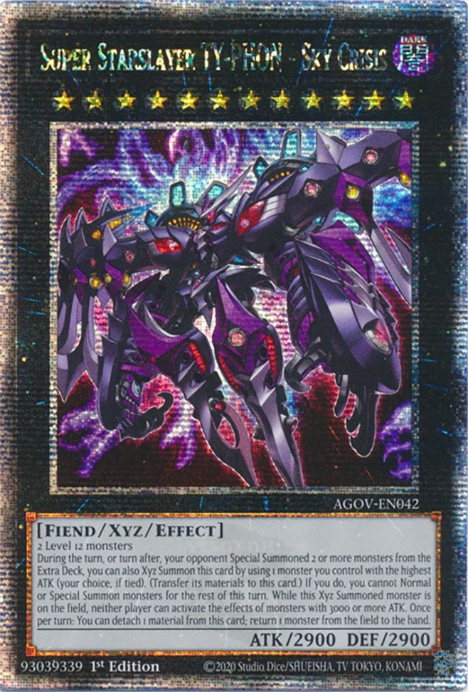 Image for Super Starslayer TY-PHON - Sky Crisis (Quarter Century Secret Rare) (Age of Overlord) (AGOV-EN042) - YuGiOh
