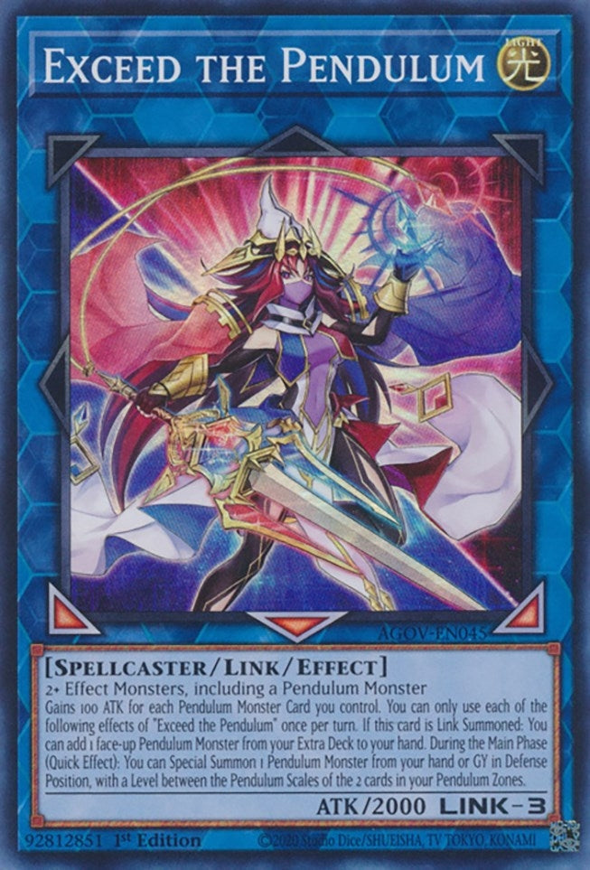 Image for Exceed the Pendulum (Age of Overlord) (AGOV-EN045) - YuGiOh