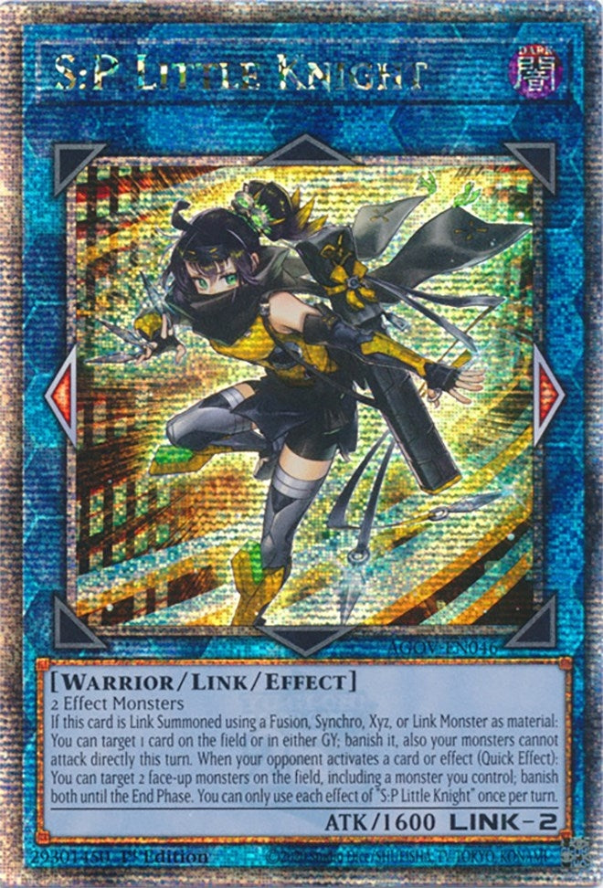 Image for S:P Little Knight (Quarter Century Secret Rare) (Age of Overlord) (AGOV-EN046) - YuGiOh