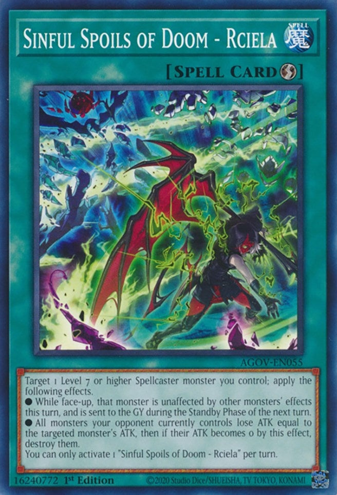 Image for Sinful Spoils of Doom - Rciela (Age of Overlord) (AGOV-EN055) - YuGiOh