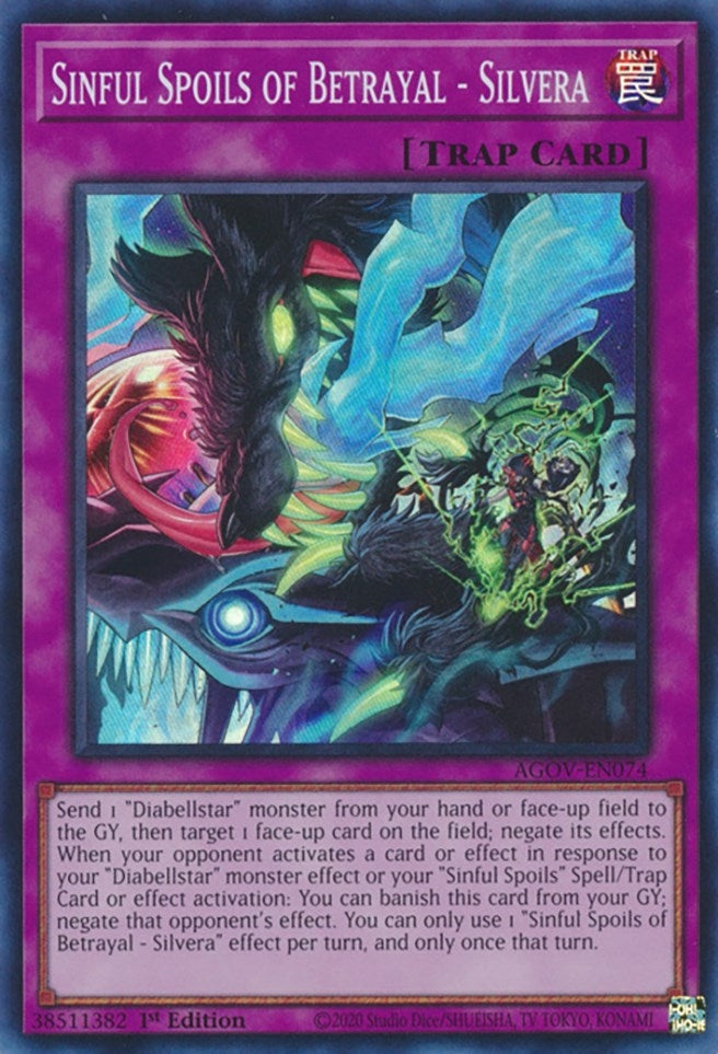 Image for Sinful Spoils of Betrayal - Silvera (Age of Overlord) (AGOV-EN074) - YuGiOh