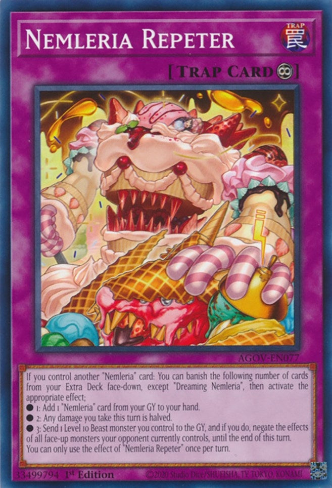 Image for Nemleria Repeter (Age of Overlord) (AGOV-EN077) - YuGiOh