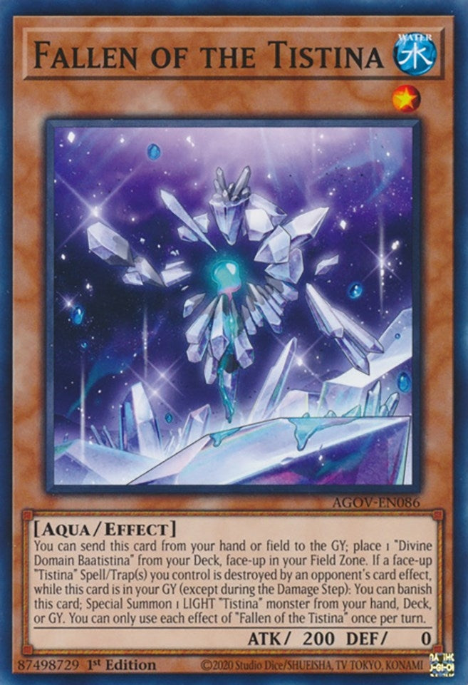Image for Fallen of the Tistina (Age of Overlord) (AGOV-EN086) - YuGiOh