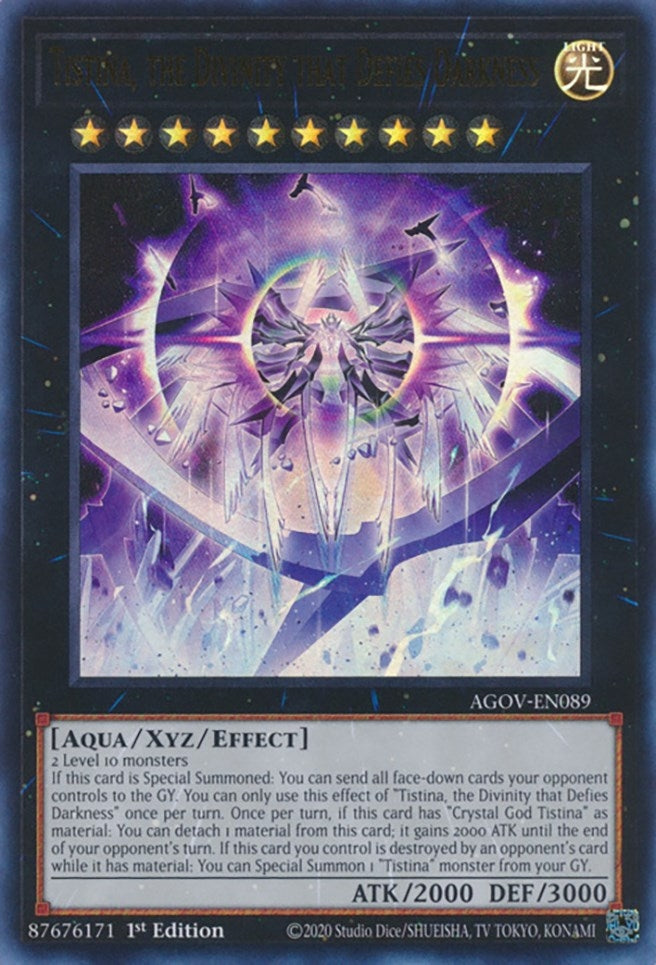 Image for Tistina, the Divinity that Defies Darkness (Age of Overlord) (AGOV-EN089) - YuGiOh