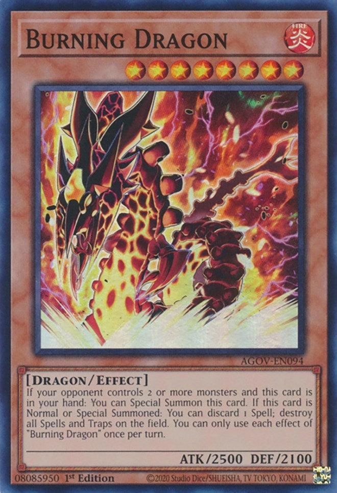 Image for Burning Dragon (Age of Overlord) (AGOV-EN094) - YuGiOh