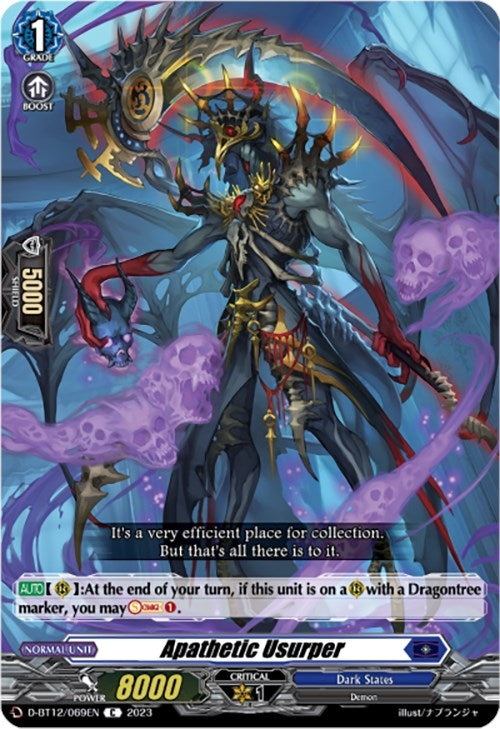 Image for Apathetic Usurper (D-BT12: Evenfall Onslaught) (D-BT12/069EN) - Cardfight Vanguard