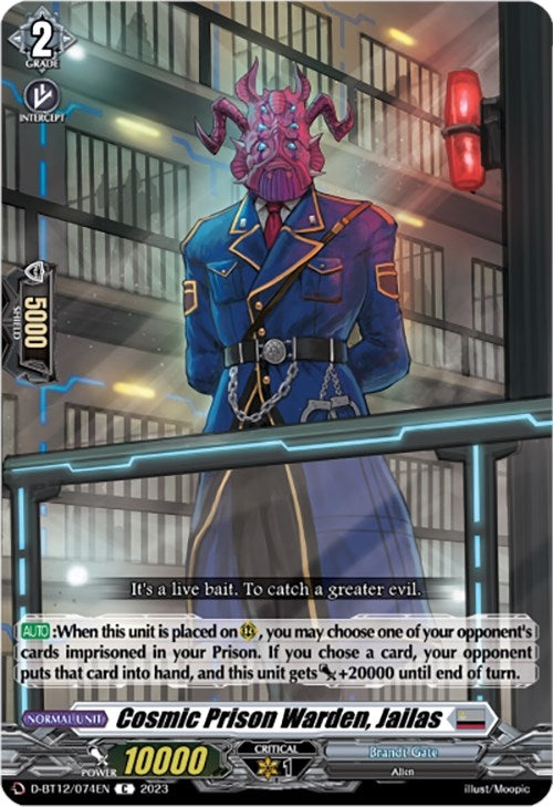 Image for Cosmic Prison Warden, Jailas (D-BT12: Evenfall Onslaught) (D-BT12/074EN) - Cardfight Vanguard