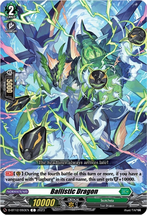 Image for Ballistic Dragon (D-BT12: Evenfall Onslaught) (D-BT12/093EN) - Cardfight Vanguard
