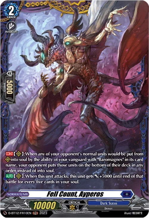 Image for Fell Count, Ayperos (FR) (D-BT12: Evenfall Onslaught) (D-BT12/FR10EN) - Cardfight Vanguard