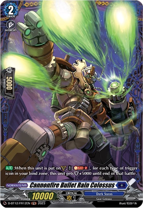Image for Cannonfire Bullet Rain Colossus (FR) (D-BT12: Evenfall Onslaught) (D-BT12/FR12EN) - Cardfight Vanguard