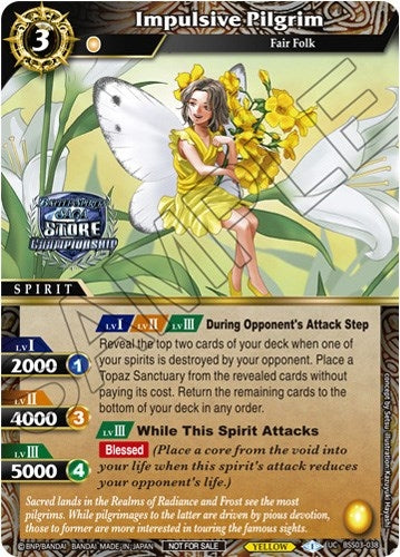 Image for Impulsive Pilgrim (Championship Pack 2023 Vol. 3) (Launch & Event Promos) (BSS03-038) - Battle Spirits Saga