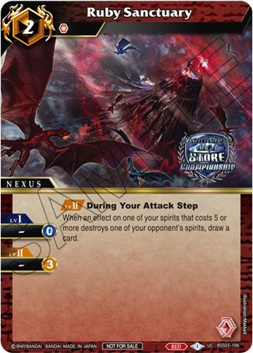 Image for Ruby Sanctuary (Championship Pack 2023 Vol. 3) (Launch & Event Promos) (BSS03-106) - Battle Spirits Saga