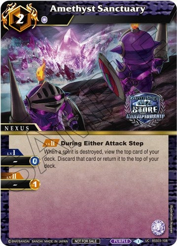 Image for Amethyst Sanctuary (Championship Pack 2023 Vol. 3) (Launch & Event Promos) (BSS03-108) - Battle Spirits Saga