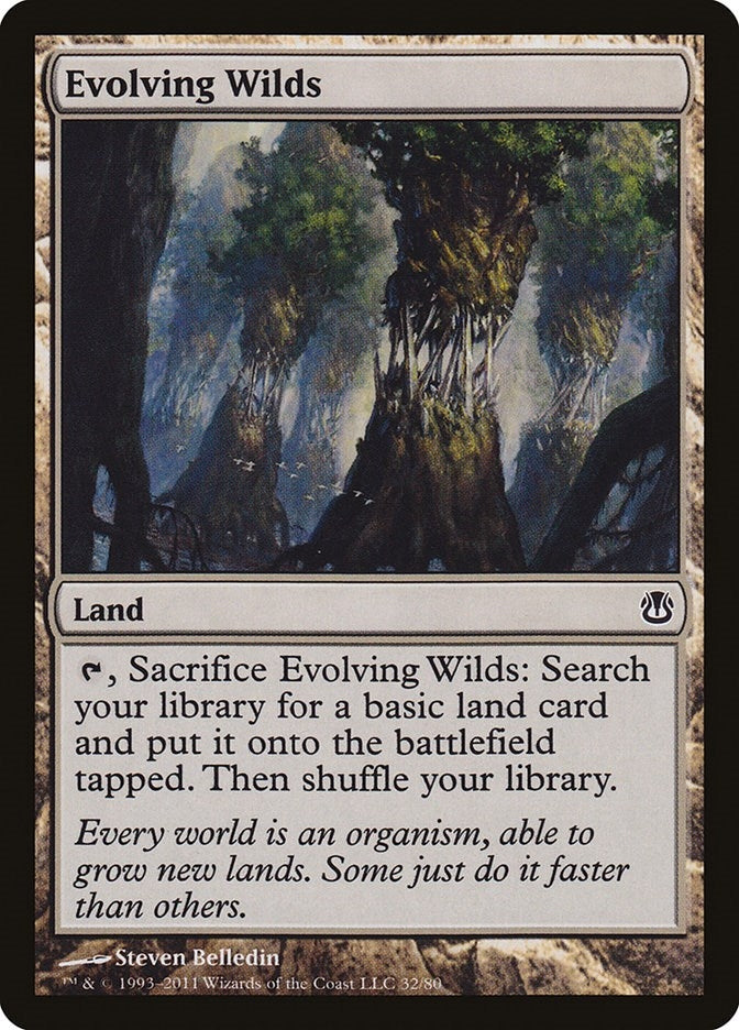 Image for Evolving Wilds (Duel Decks: Ajani vs. Nicol Bolas) (32) - Magic: The Gathering