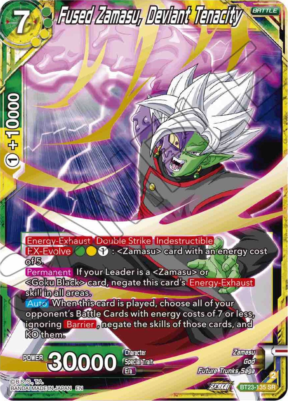 Image for Fused Zamasu, Deviant Tenacity (Perfect Combination) (BT23-135) - Dragon Ball Super: Masters