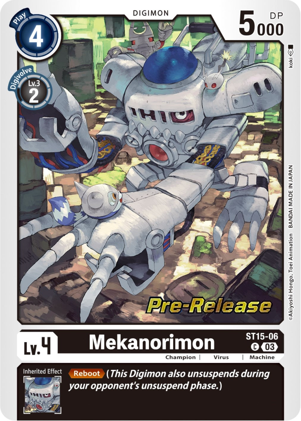 Image for Mekanorimon (ST-15_PR) (ST15-06 C) - Digimon Card Game