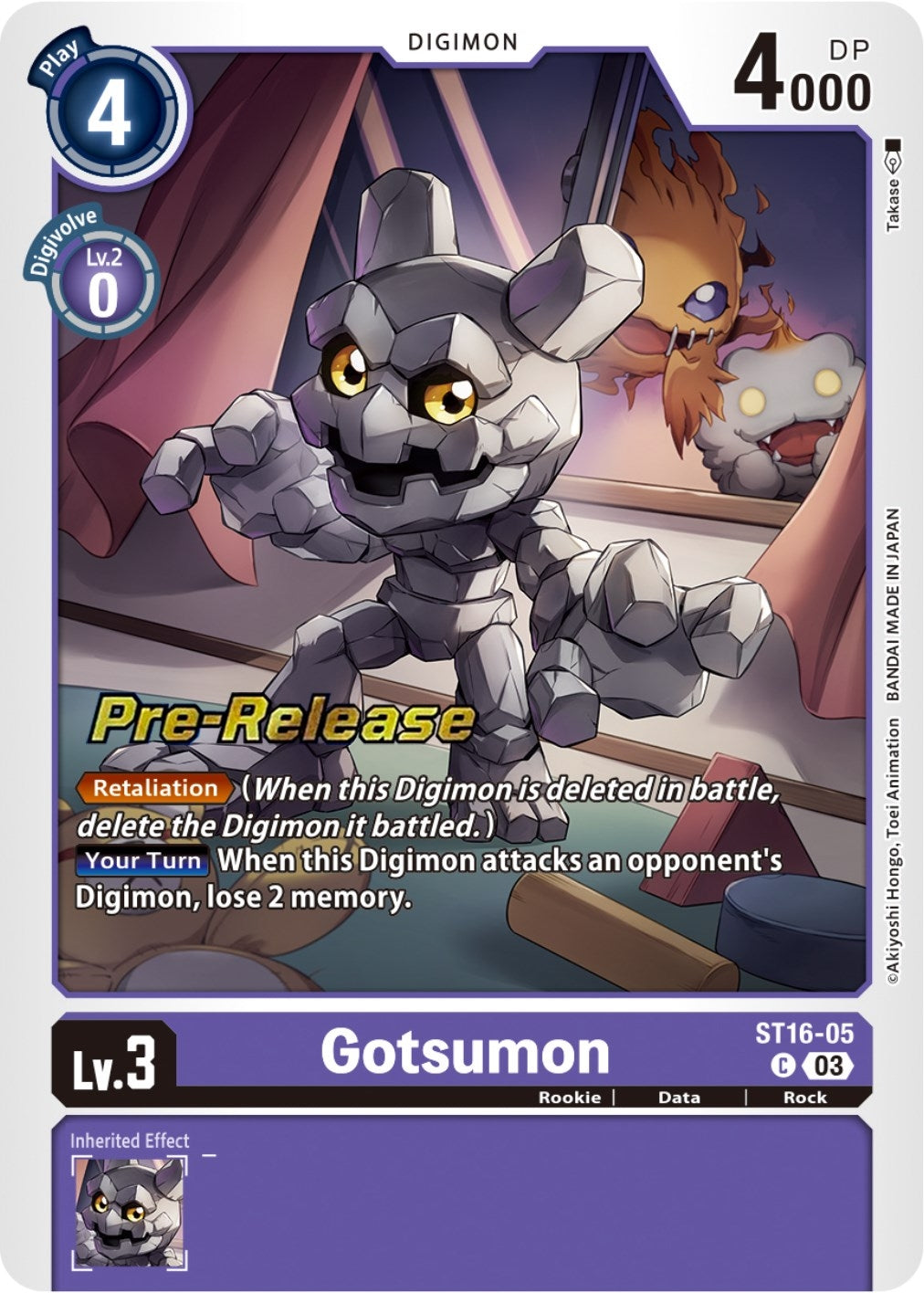 Image for Gotsumon (ST-16_PR) (ST16-05 C) - Digimon Card Game