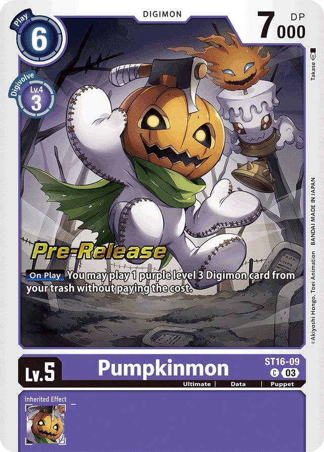 Image for Pumpkinmon (ST-16_PR) (ST16-09 C) - Digimon Card Game