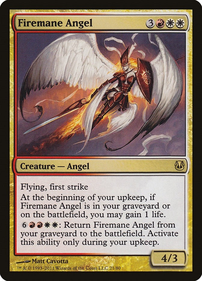 Image for Firemane Angel (Duel Decks: Ajani vs. Nicol Bolas) (21) - Magic: The Gathering