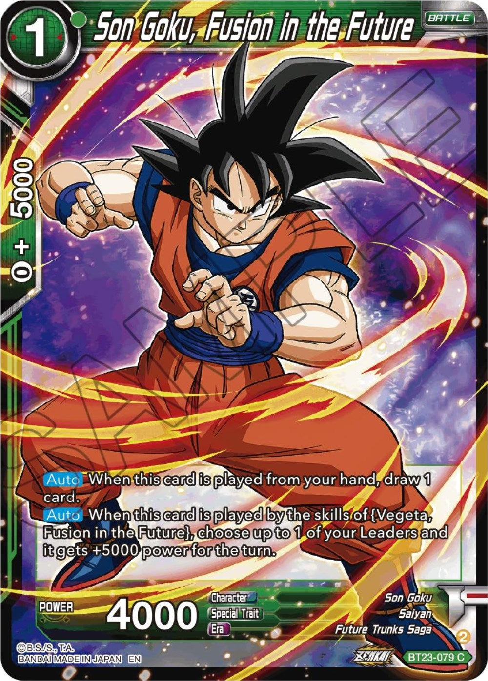 Image for Son Goku, Fusion in the Future (Perfect Combination) (BT23-079) - Dragon Ball Super: Masters