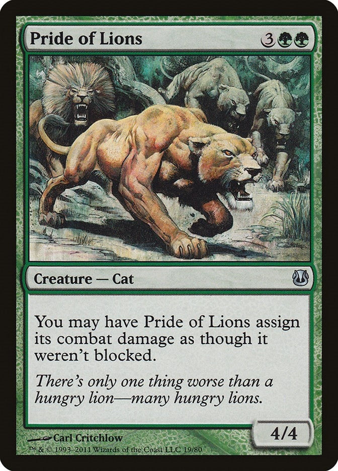 Image for Pride of Lions (Duel Decks: Ajani vs. Nicol Bolas) (19) - Magic: The Gathering