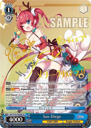 Image for San Diego (SP) (Gold Signature) (Azur Lane) (AZL/S102-TE08SP SP) - Weiss Schwarz