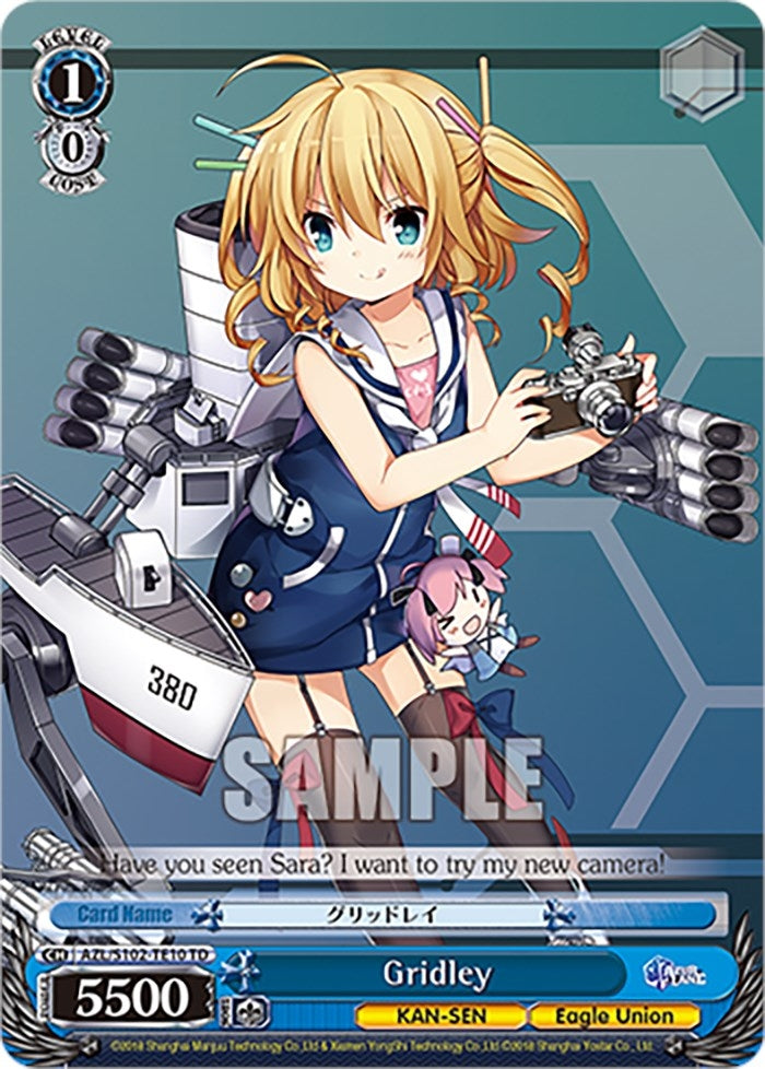 Image for Gridley (Azur Lane) (AZL/S102-TE10 TD) - Weiss Schwarz