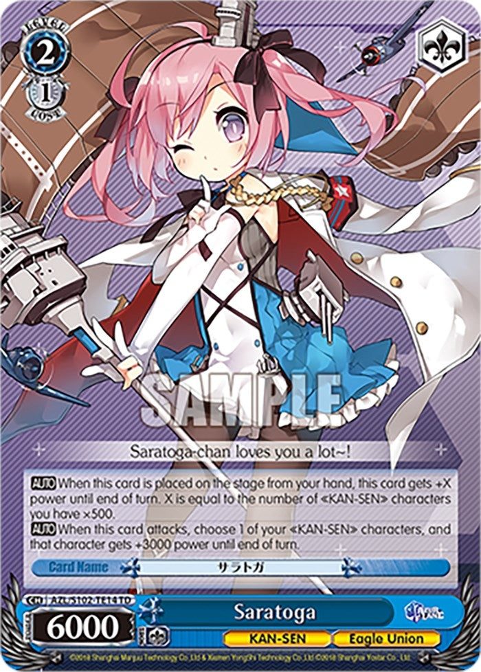 Image for Saratoga (Azur Lane) (AZL/S102-TE14 TD) - Weiss Schwarz