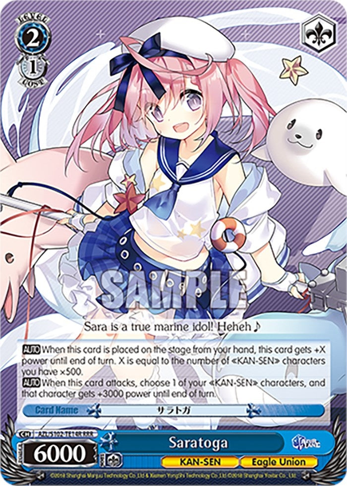 Image for Saratoga (RRR) (Azur Lane) (AZL/S102-TE14R RRR) - Weiss Schwarz