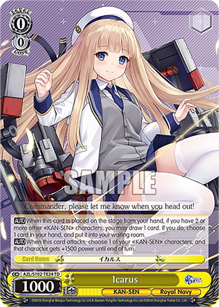Image for Icarus (Azur Lane) (AZL/S102-TE24 TD) - Weiss Schwarz