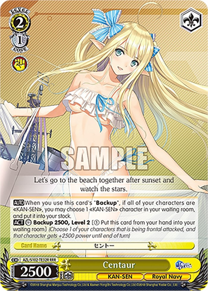 Image for Centaur (RRR) (Azur Lane) (AZL/S102-TE32R RRR) - Weiss Schwarz