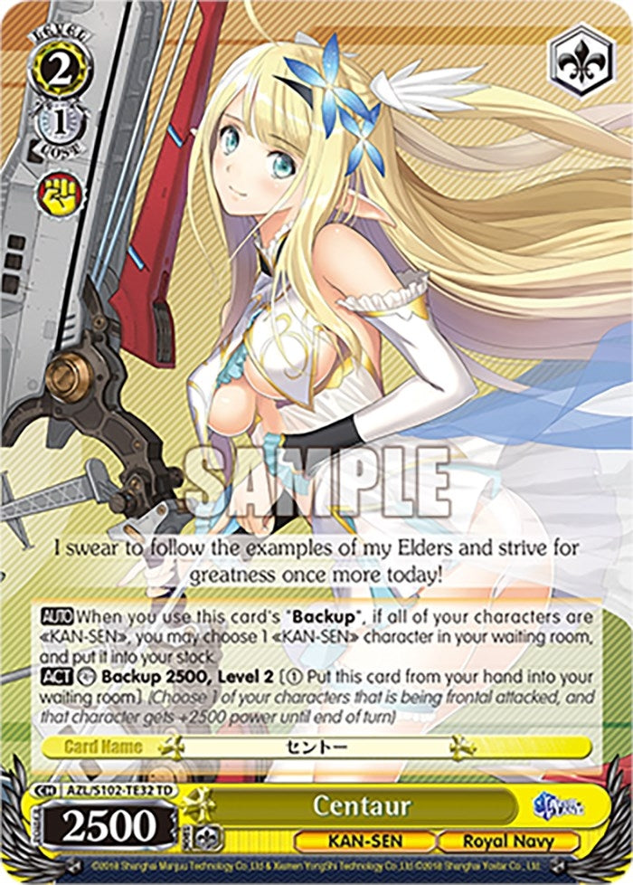 Image for Centaur (Azur Lane) (AZL/S102-TE32 TD) - Weiss Schwarz