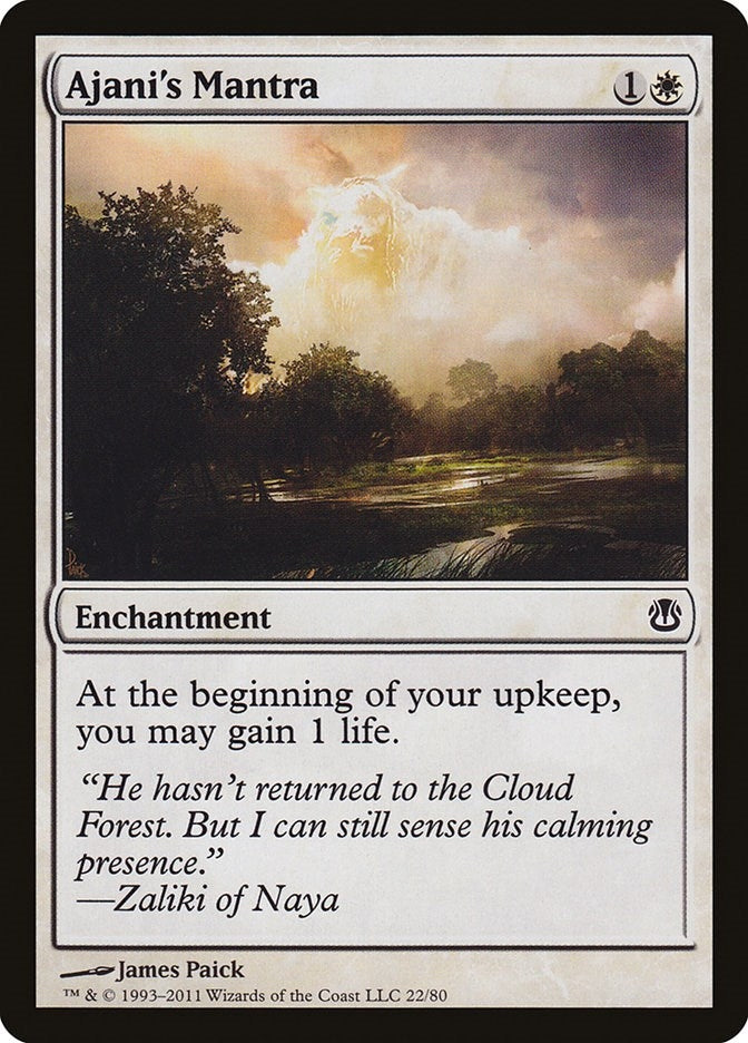 Image for Ajani's Mantra (Duel Decks: Ajani vs. Nicol Bolas) (22) - Magic: The Gathering
