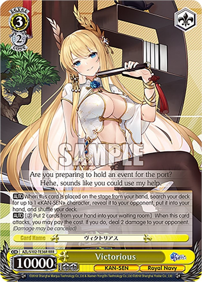 Image for Victorious (RRR) (Azur Lane) (AZL/S102-TE36R RRR) - Weiss Schwarz
