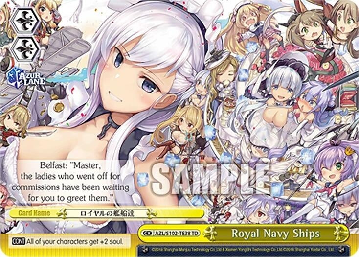 Image for Royal Navy Ships (Azur Lane) (AZL/S102-TE38 TD) - Weiss Schwarz