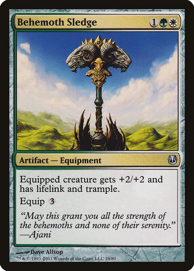 Image for Behemoth Sledge (Duel Decks: Ajani vs. Nicol Bolas) (28) - Magic: The Gathering