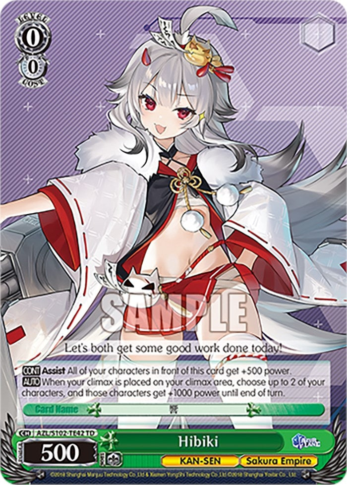 Image for Hibiki (Azur Lane) (AZL/S102-TE42 TD) - Weiss Schwarz