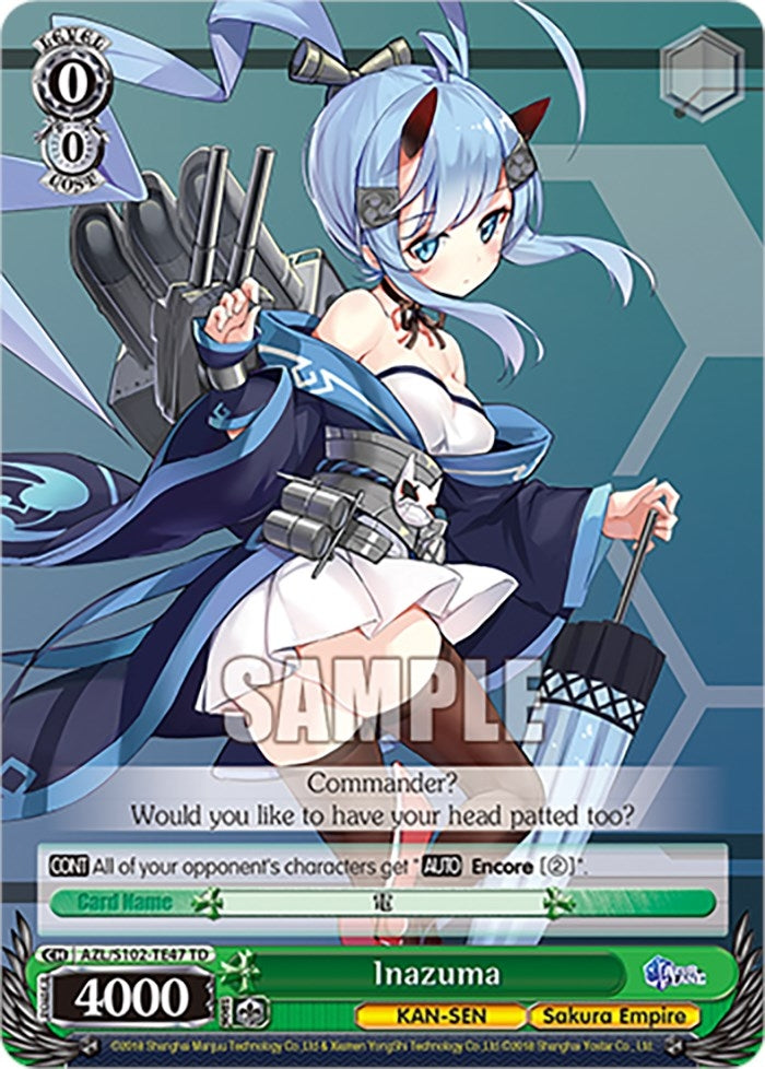 Image for Inazuma (Azur Lane) (AZL/S102-TE47 TD) - Weiss Schwarz