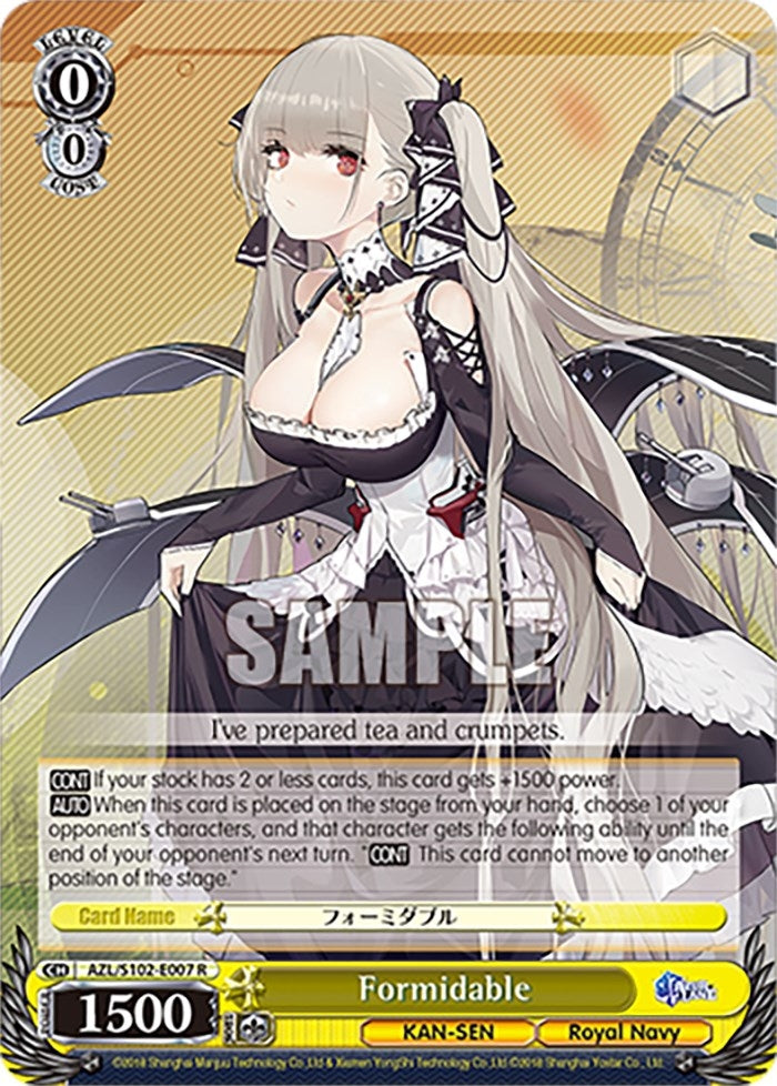 Image for Formidable (Azur Lane) (AZL/S102-E007 R) - Weiss Schwarz