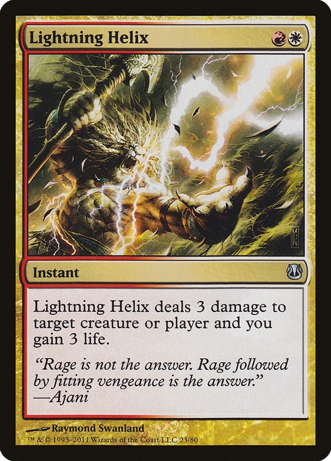 Image for Lightning Helix (Duel Decks: Ajani vs. Nicol Bolas) (23) - Magic: The Gathering