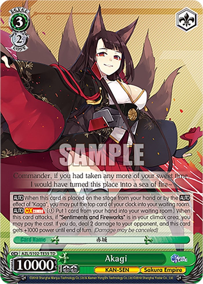 Image for Akagi (Azur Lane) (AZL/S102-TE55 TD) - Weiss Schwarz