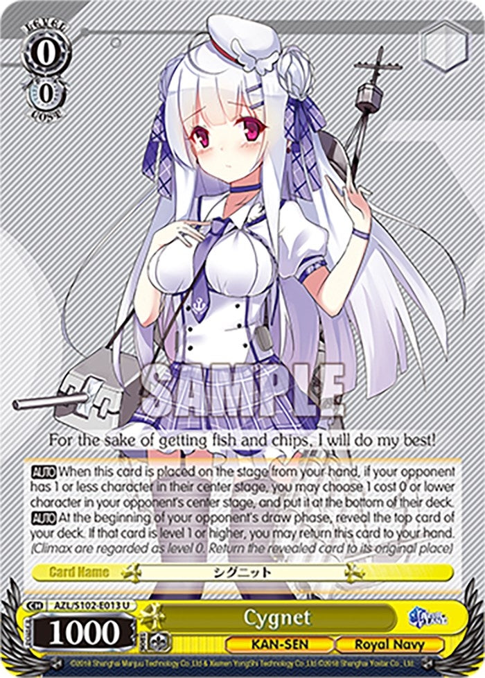 Image for Cygnet (Azur Lane) (AZL/S102-E013 U) - Weiss Schwarz