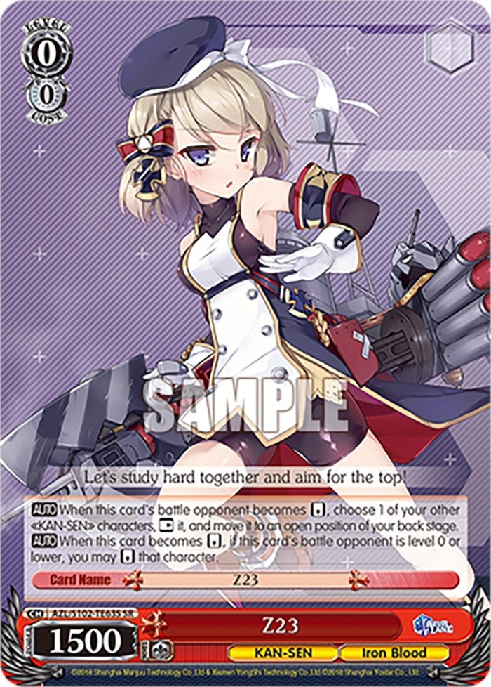 Image for Z23 (SR) (Azur Lane) (AZL/S102-TE63S SR) - Weiss Schwarz