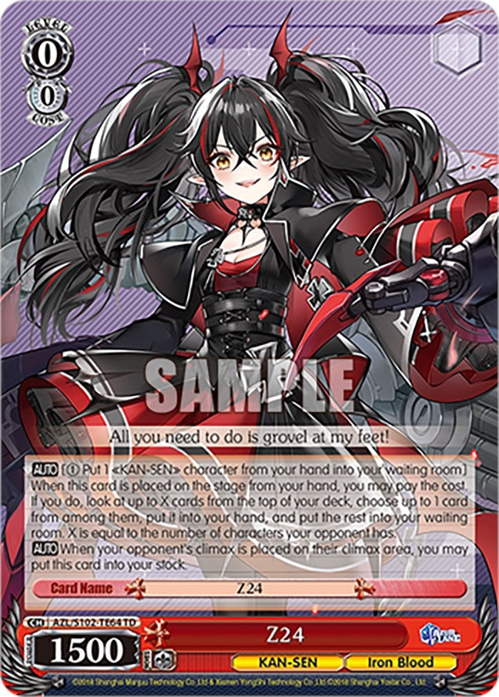 Image for Z24 (Azur Lane) (AZL/S102-TE64 TD) - Weiss Schwarz