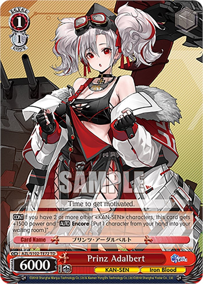 Image for Prinz Adalbert (Azur Lane) (AZL/S102-TE72 TD) - Weiss Schwarz