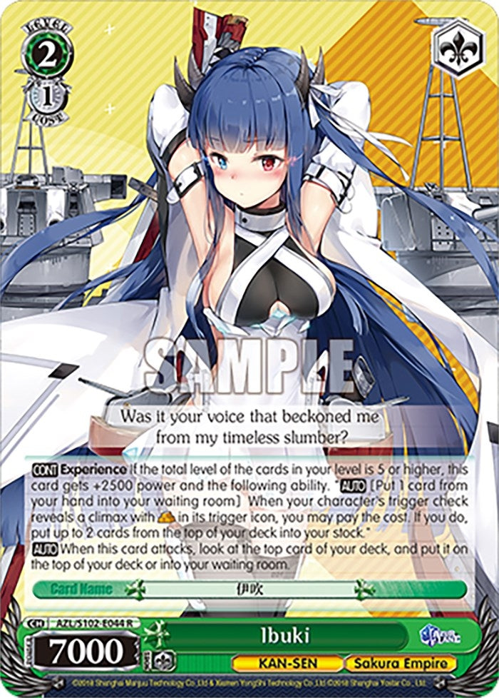 Image for Ibuki (Azur Lane) (AZL/S102-E044 R) - Weiss Schwarz