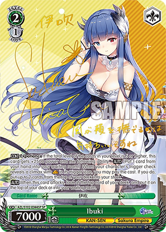 Image for Ibuki (SP) (Gold Signature) (Azur Lane) (AZL/S102-E044SP SP) - Weiss Schwarz
