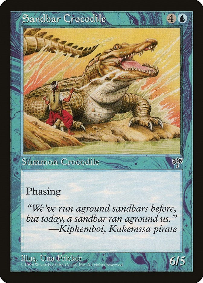 Image for Sandbar Crocodile (Mirage) - Magic: The Gathering