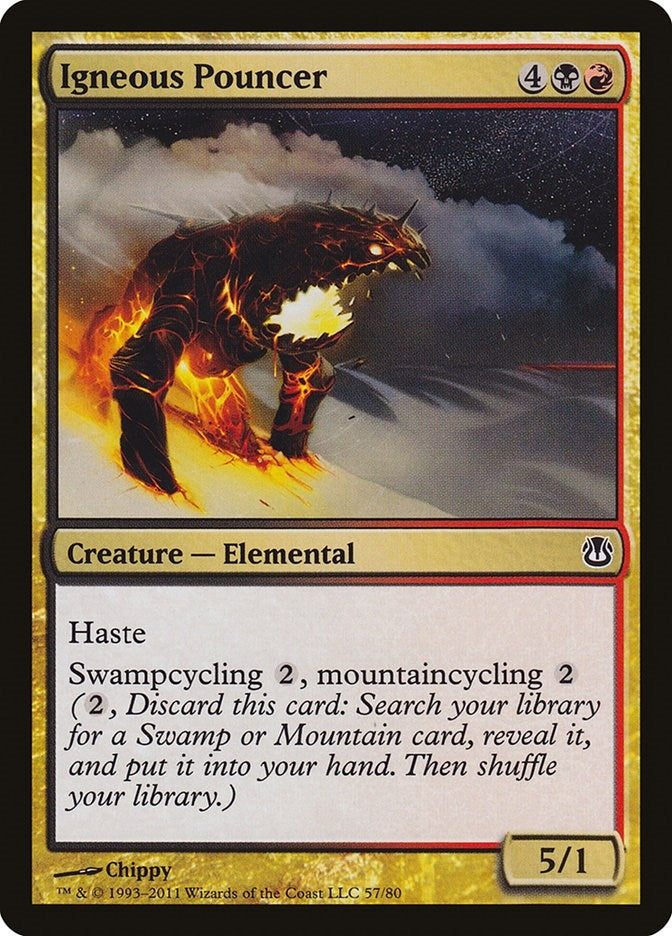 Image for Igneous Pouncer (Duel Decks: Ajani vs. Nicol Bolas) (57) - Magic: The Gathering