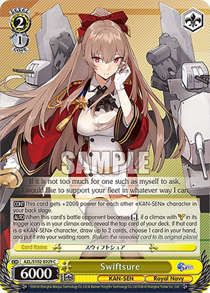 Image for Swiftsure (Azur Lane) (AZL/S102-E029 C) - Weiss Schwarz